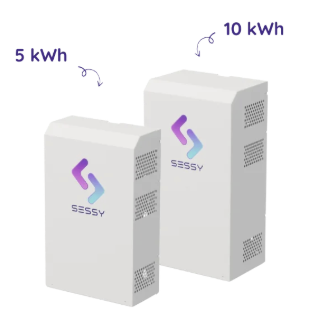Sessy home battery on the wall